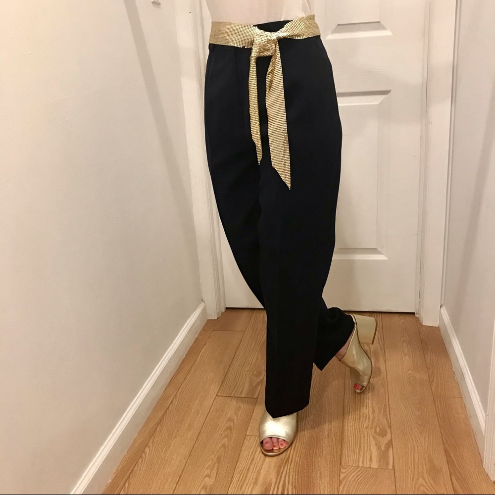 Via Condotti navy work pants. Size 2
